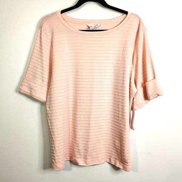 NEW! Bundle of 4 LIZ CLAIBORNE Short Sleeve Stretch XXL Women's Plus Size Shirts - Picture 4 of 6